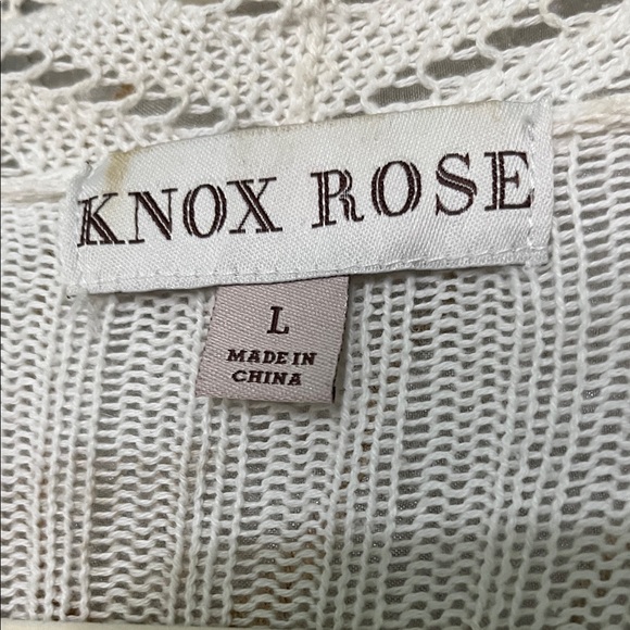 Knox Rose Women's Floral Knit Cardigan - Picture 2 of 8